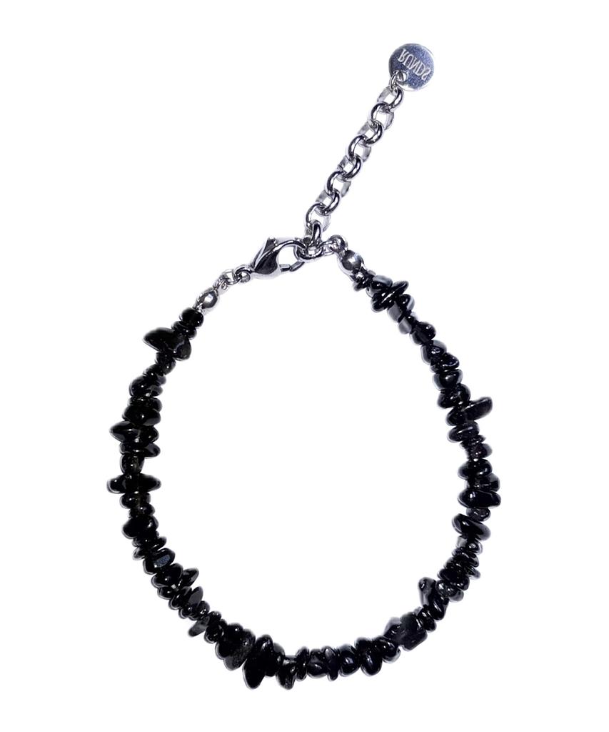 Runds Mini Gemstone Bracelet (Black)