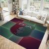 FC Augsburg FC Design Kristall Samt Teppich Gemütlich Nein?Rutschfester Teppich mit Aufdruck für Schlafzimmer Wohnzimmer Eingang
