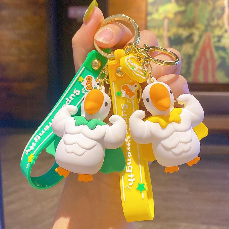 Creative Dali Goose Keychain Pendant Cute Cartoon Car Key Chain Couple Schoolbag Accessories Small Gifts