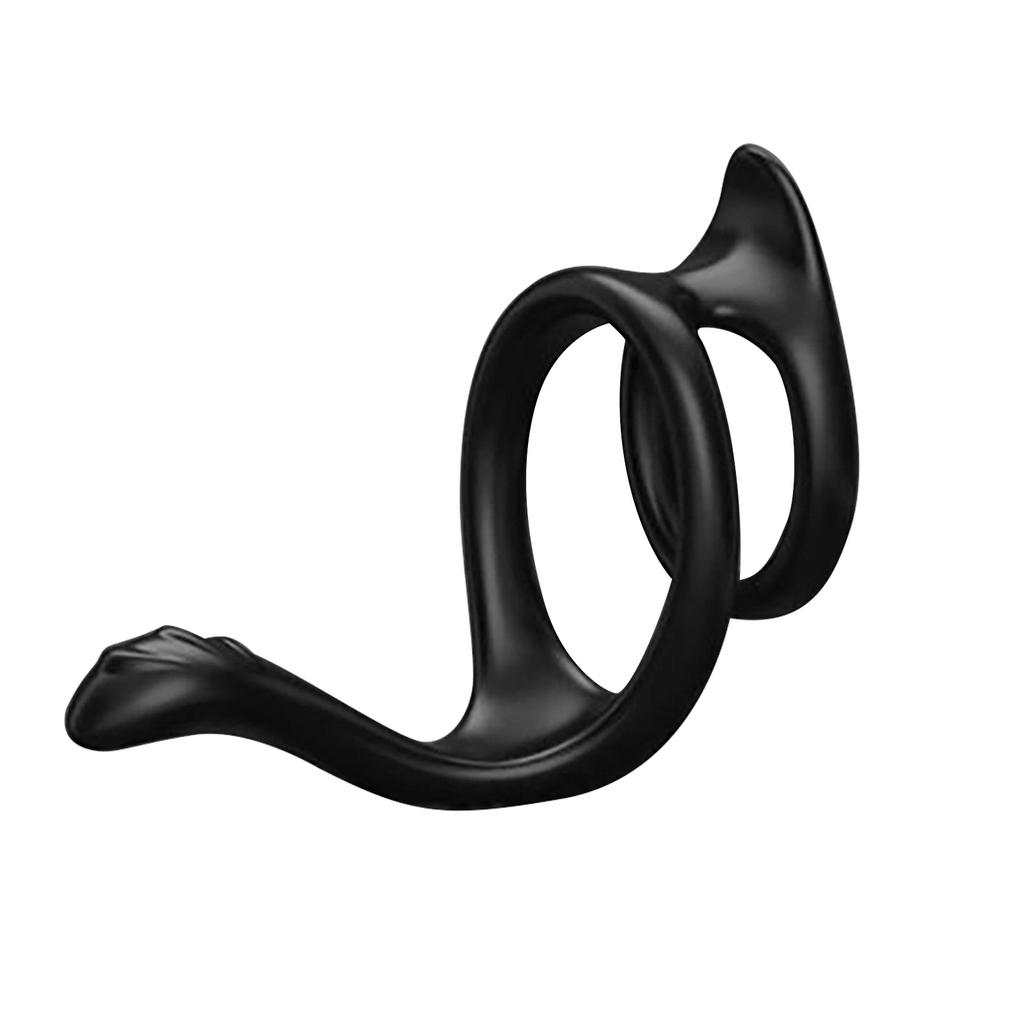 Silicone-Cock/Penis-Ring-Male-Stronger-Dual Ring-Adult-Couple-Toy-Use Lubricants