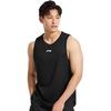 Li Ning Tank Tops Men's Black Crew Neck Moderate Straight Fit MBLWTU063-2