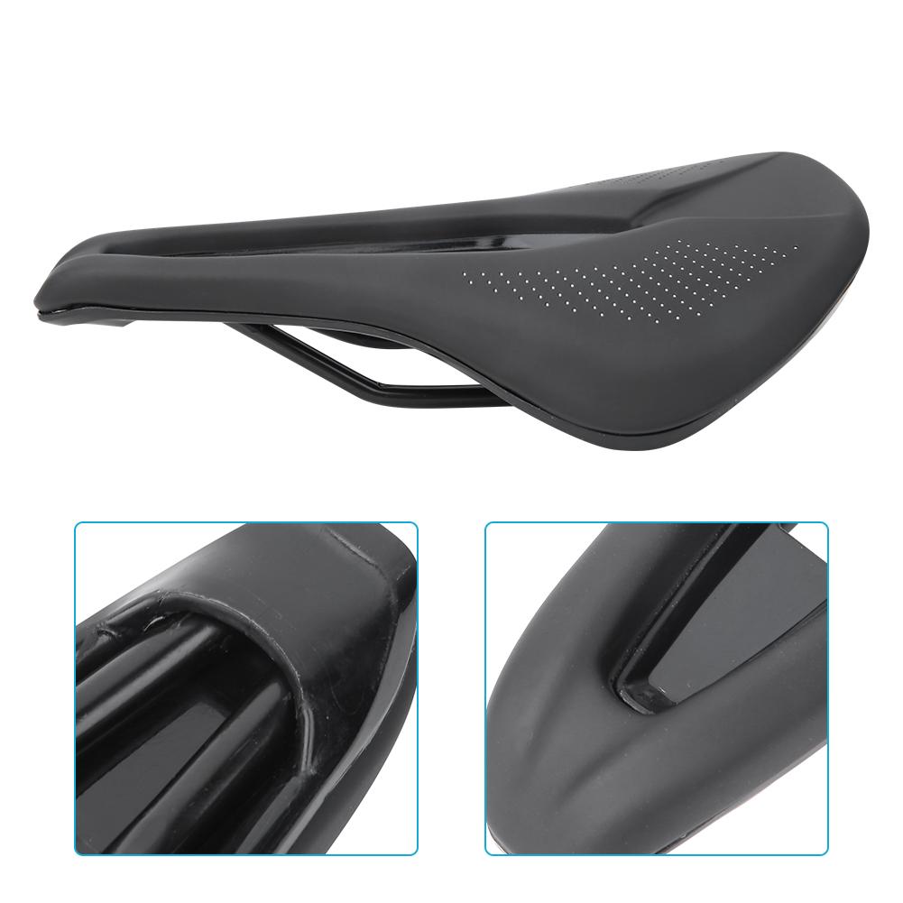PU Black Road Mountain Bike Bicycle Soft Hollow Cycling Saddle Cushion Pad Seat