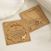 Trendy Basketball Cross Necklace and Bracelet Set