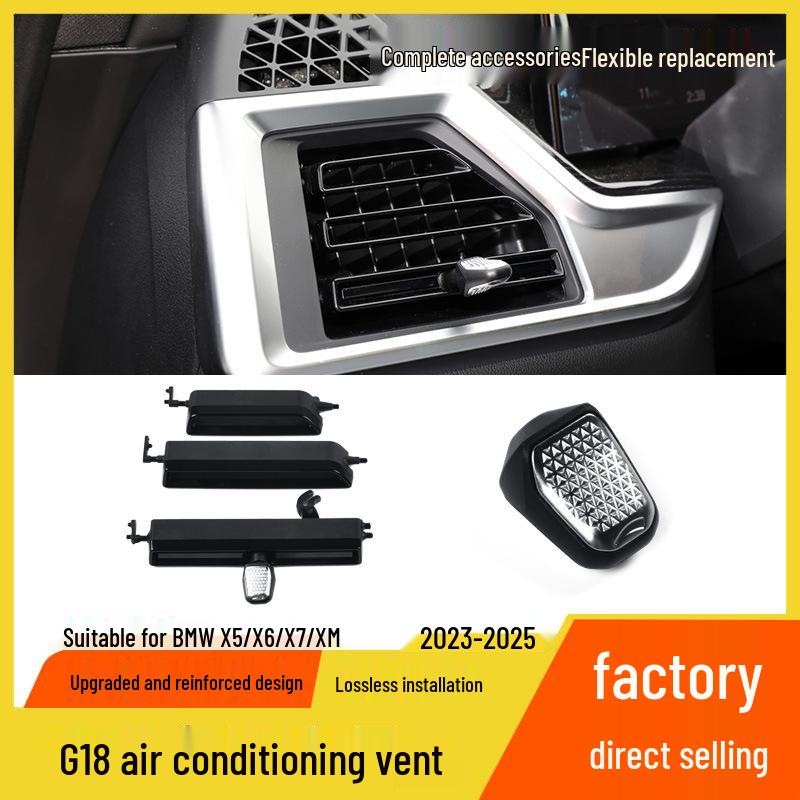 BMW X5/X6/X7 Air Vent Repair Kit: Adjustment Knob Shaft & Panel Frame
