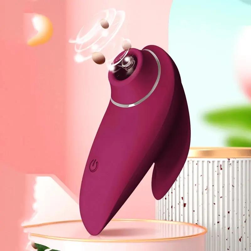 Clitoris Juguete Sexale Femelnino Suction Cup Oral Sex Rechargable Licking Sucking Nipple Vibrator Women Men Debutant