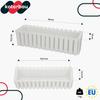 Flowerpot Balcony Terrace Box with Hooks Irrigation System White 60cm