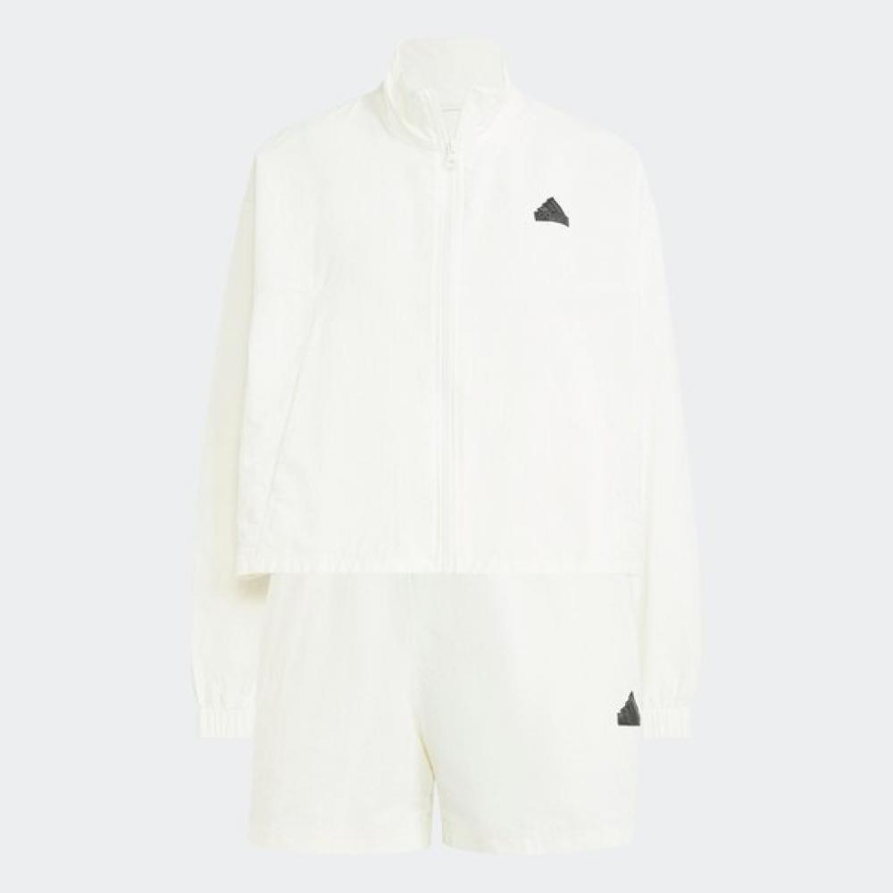 

Adidas Galleria Women SportsWear W Game Time Летний спортивный костюм WHITE/AXS