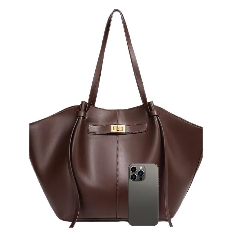 2025 Korean Style Large Capacity Women's Tote Bag - Simple, Fashionable Underarm Design for Cross-border Commuting