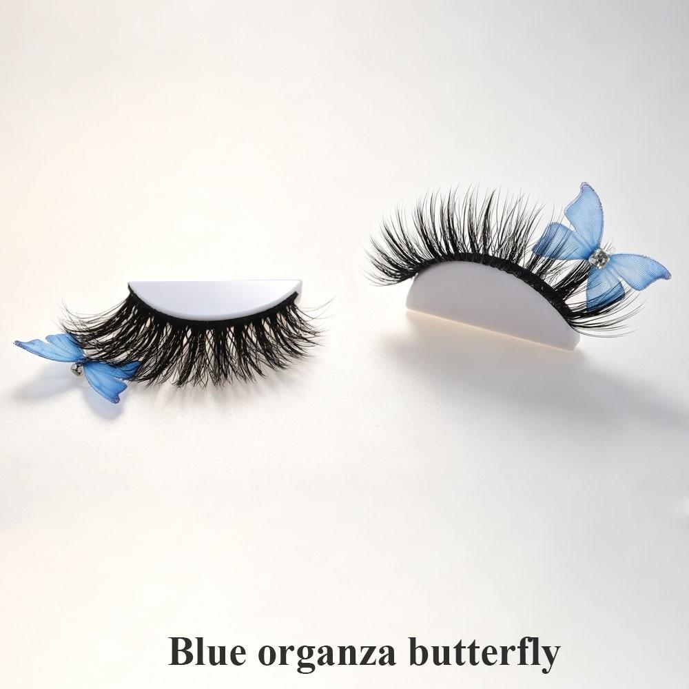 1 Pair Full Strip Reusable Sparkly Lashes Natural to Fluffy Faux Mink False Eyelashes Cosplay