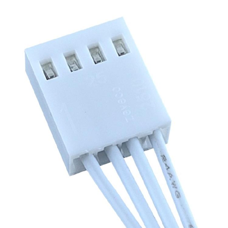 Premium PVC Housing 4PIN CPU Fan Power Extension Cable Simplifies Installation In Gaming Rigs And Workstations 11.81inch