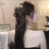Elegante Feder Große Haarklammer für Damen Mädchen Mode Haarspangen Vielseitige Haiklammer Exquisite Haaraccessoires Geschenke