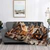 Home Decoration Plush Throw Sofa Blanket Bedspread Bed Fluffy Soft Blankets Decor Plaid Modern Halloween Merry Christmas Winter