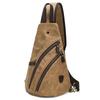 Retro Herren Leinwand Brusttasche, Umhänge-Messenger-Tasche, lässiger multifunktionaler kleiner Herren-Rucksack.