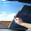 Retractable Car Sun Shade with Suction Cups Auto Window Cover for Summer Blocks UV & Heat Foldable Car Interior Heat Shield for Cars SUVs