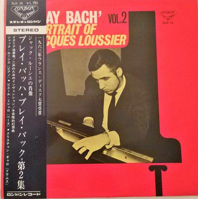 LP Record JACQUES LOUSSIER, PIERRE MICHELOT,  - Play Bach Vol2 - Portrait Of Jacque SLH16 LONDON 1965 Japan Classical Used