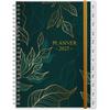 2025 Weekly & Monthly Planner - 7" X 10" Planner 2025 from January 2025-December 2025, Easy To Organize Your Daily Life, Green Leaf