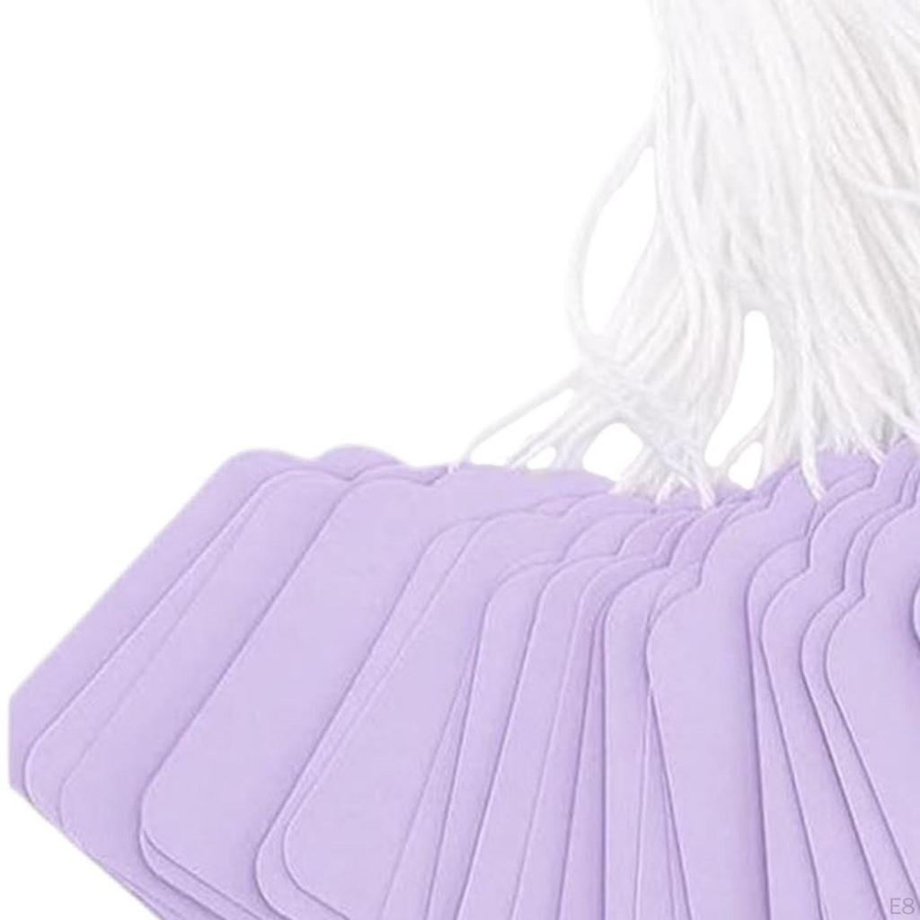 100 Pieces Gift Tags with String, Price String Pricemarker Labels Wrapping Marking