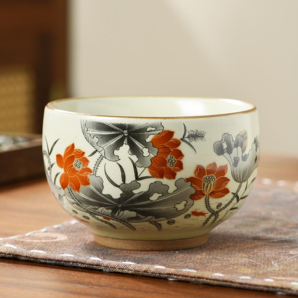 Ru kiln travel Xishi pot, one pot, four cups of teapot, teacup, high-end tea brewer, household ceramic teapot, tea set
