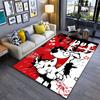 Cartoon Dog Graffiti Art Carpet Suitable As a Non-slip Mat for the Living Room or Bedroom Sofa