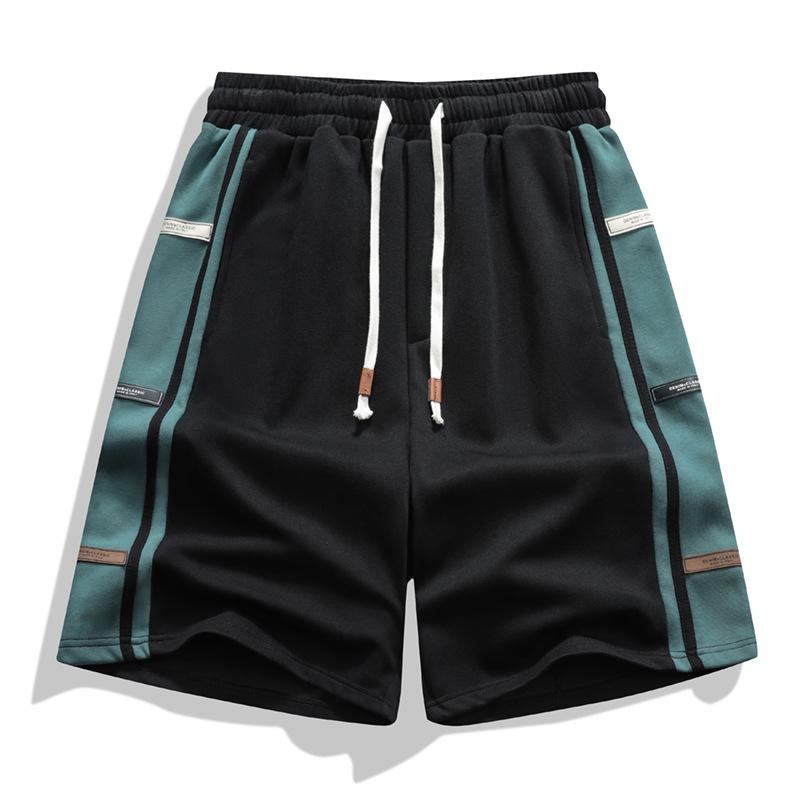 

Мужские летние повседневные баскетбольные шорты больших размеров M-6XL - Модные, свободные спортивные штаны средней длины 2XL чёрный