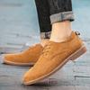 Plus Size Classic Suede Leather Oxford Shoes For Men Flats Comfortable Casual Shoes Moccasins Men Footwear