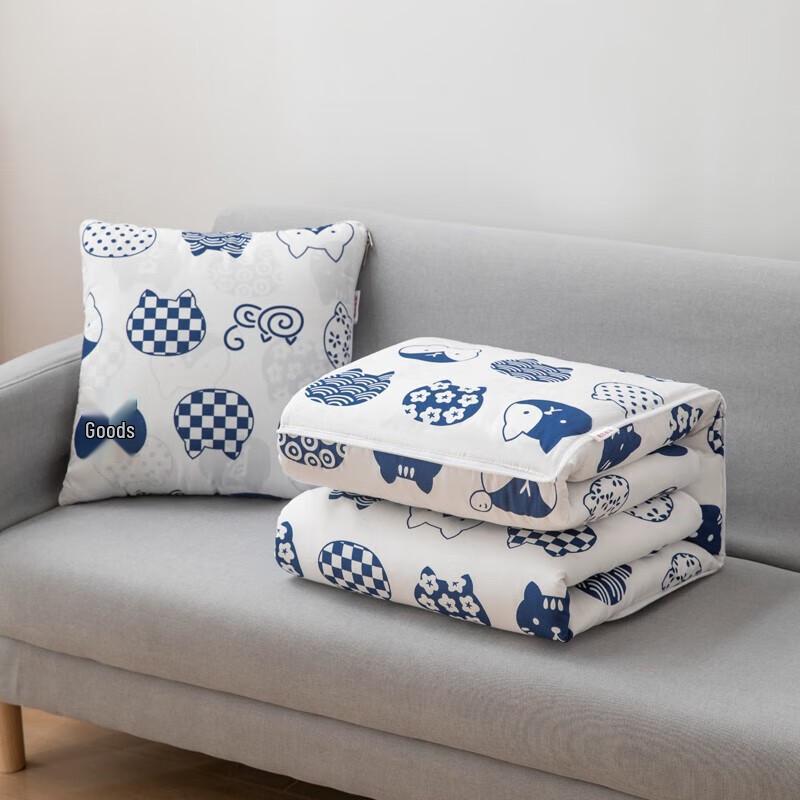 

Muji Lucky Cat Dual-Use Pillow Blanket