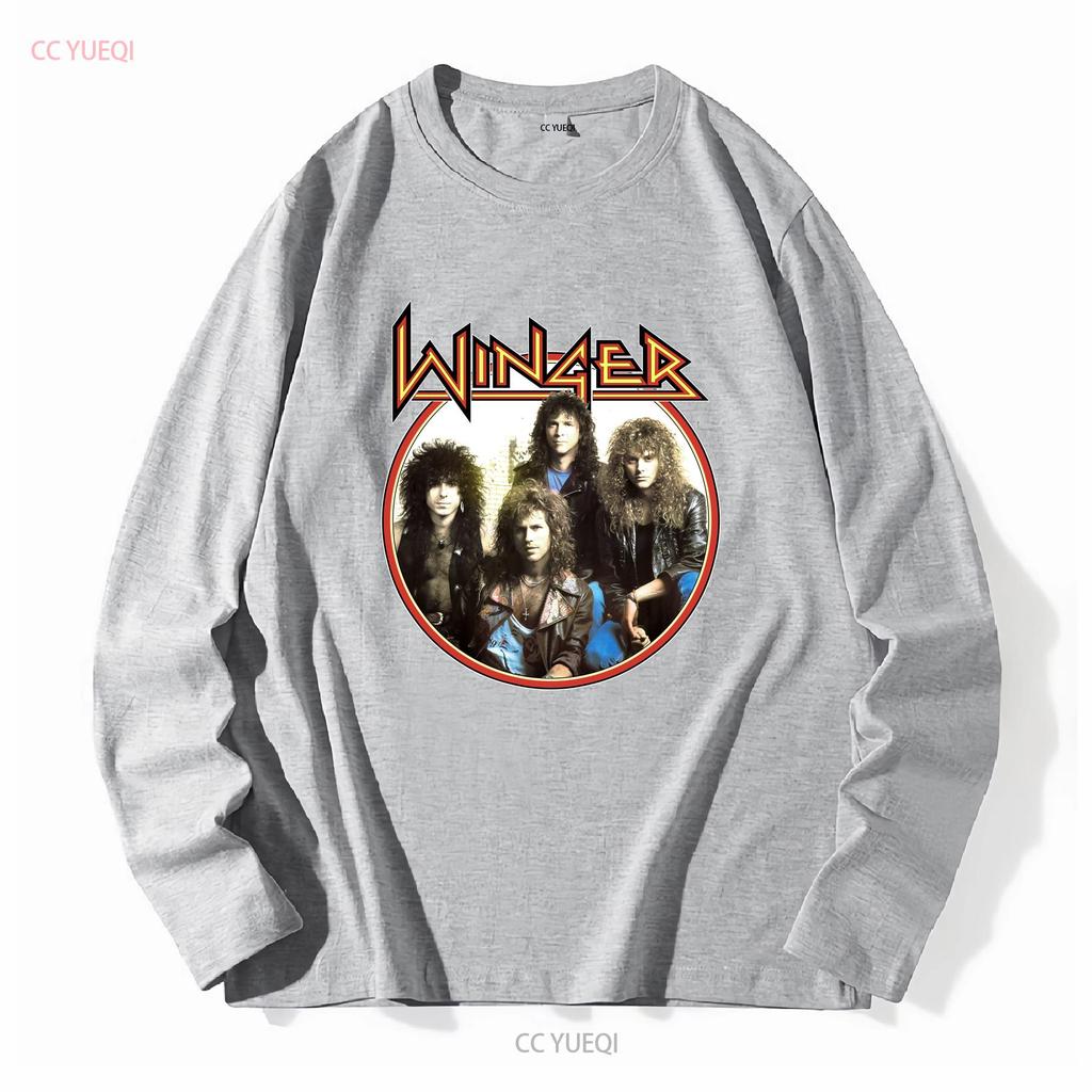 Winger Band CONCERT Rock Music T Shirt Cotton All Size AL173 vintage Washed fashion Breathable Soft Stretched Slightly