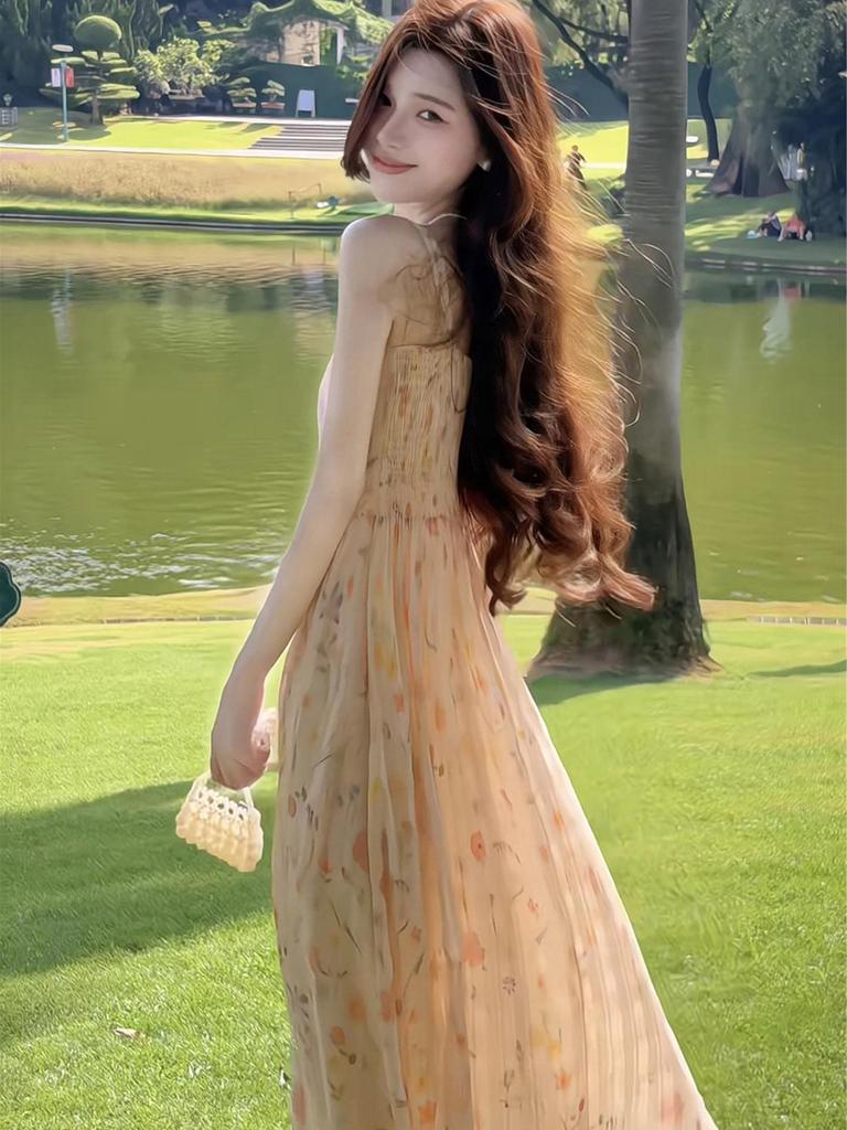 Atemberaubendes französisches Blumen-Slip-Kleid - Trendige Sommermode 2026 für Damen