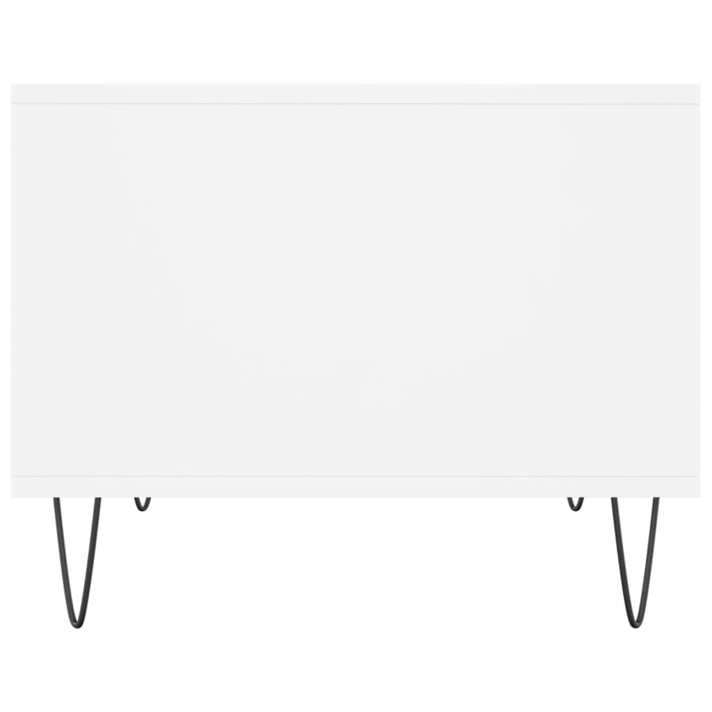 White Coffee Table 60 x 50 x 40 cm Engineered Wood