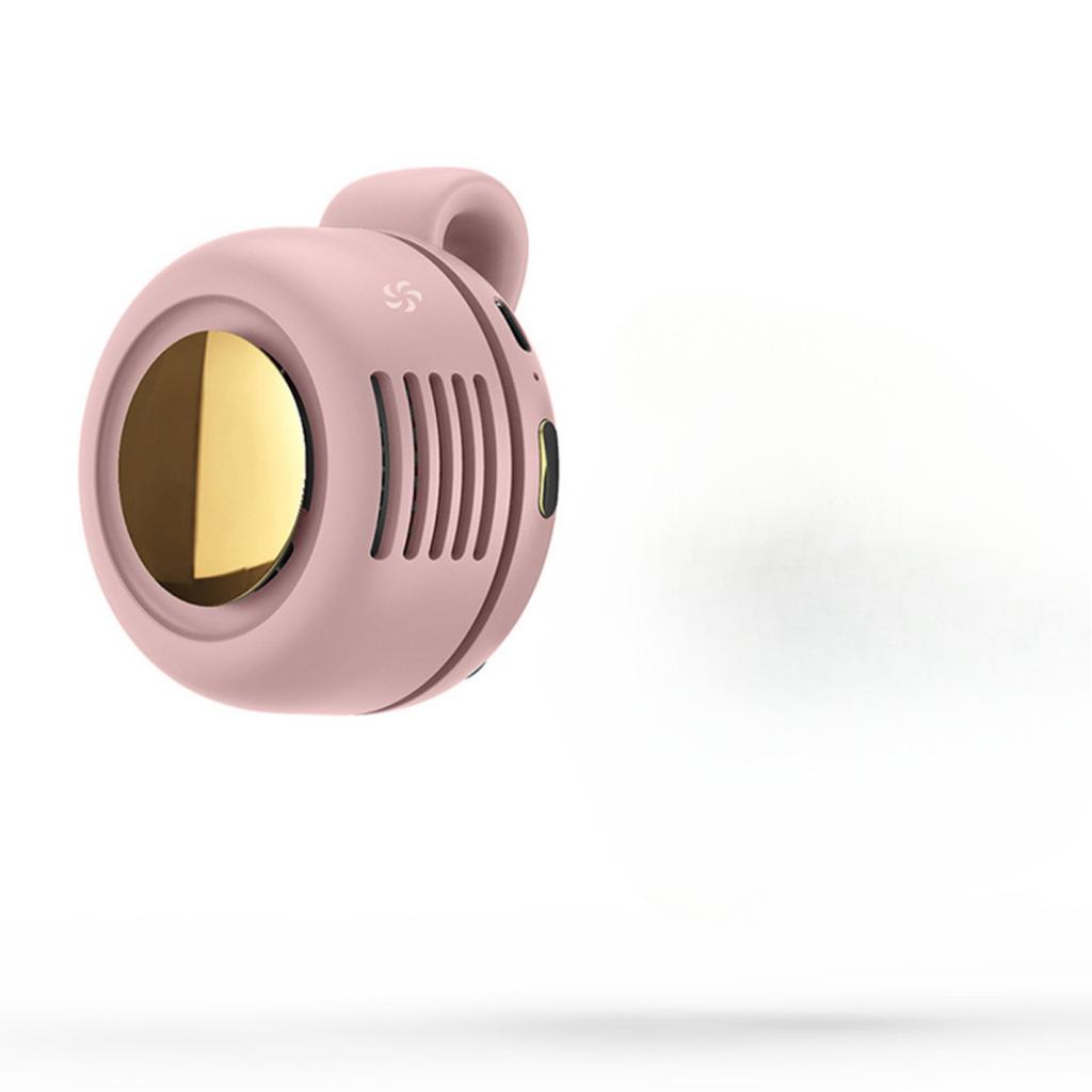 Portable Bladeless Mini Fan with 3-Speed Adjustable Settings, USB Rechargeable, 900mAh Battery for Long-Lasting Use, Lightweight & Rotating Design