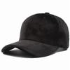 Czarna Szara Zamszowa Czapka Snapback Baseballówka Damska Modna Uliczna Hip Hopowa Kapelusz