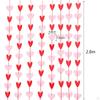 Felt Heart Garland Banner Valentines Day Decoration Wall Decor Romantic for