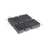 Set of 8 Organizer Boxes for storing underwear and cosmetics, gray