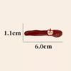Korean Style Red Apple No-Trace Hair Clip for Bangs - Niche Design
