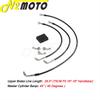 60/70/75cm Brake Line Extended Cable Motorcycle Front Upper Brake Lines Hose For Harley Dyna Fat Bob 2012-2017 Low Rider 2014-17