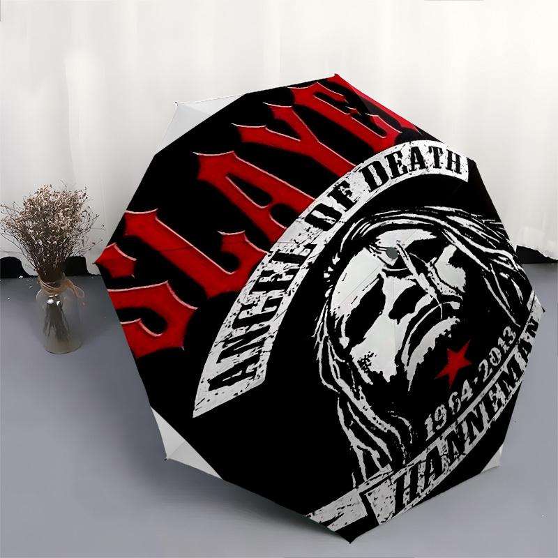 1pc SLAYER HANNEMAN Automatic Open Close Umbrella Windproof Canopy, Automatic Open Close Button10229
