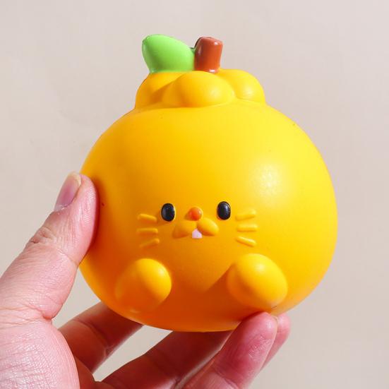 Cute Slow-Rising Squeeze Toy Soft PU Fidget for Stress Relief Realistic Fruit-Shaped Decompression Gadget for Kids Adults