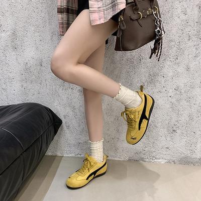 Women's New Soft-soled Lightweight Lace-up Breathable Single Shoes Autumn College Style Retro Casual Board Shoes