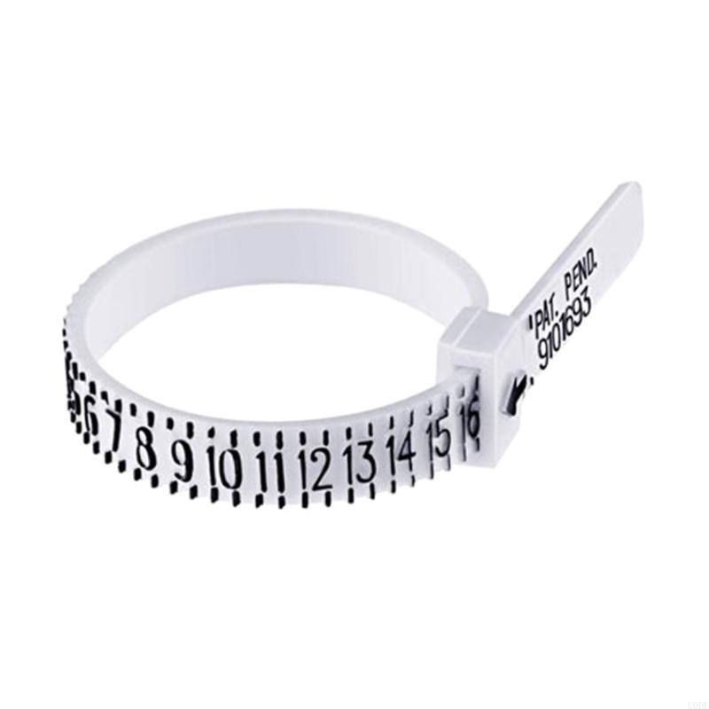 Finger Coil Ring Sizing Tool Ring Ruler Measurer UKSize US Size Measurer 11.5cm белый