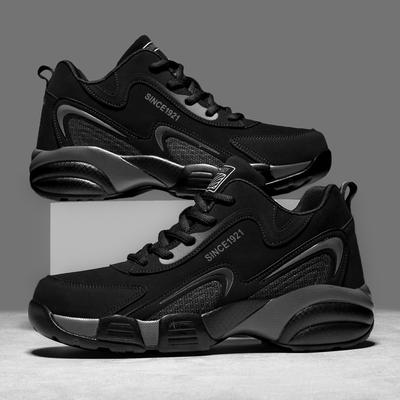Autumn and Winter New Men's Shoes Breathable Mesh Shoes Sports Students Breathable Running Large Size Shoes Men