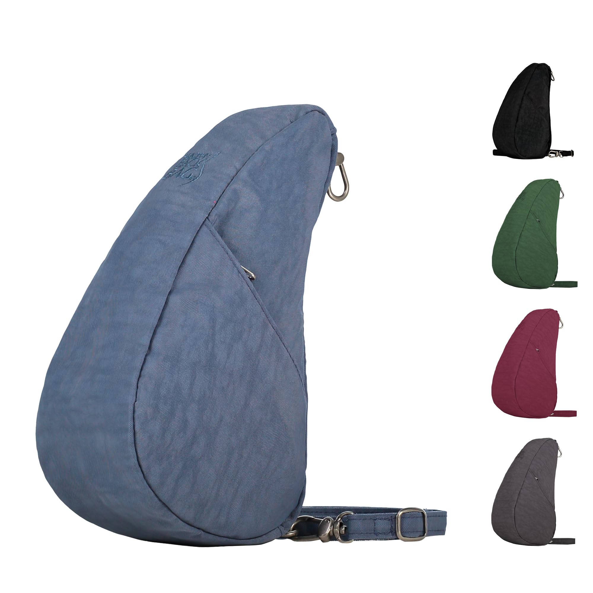 Сумка для здоровой спины Текстурированный нейлон Большая сумка-косметичка Винтажный индиго