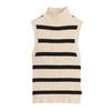 Womens/Ladies Tulip High-Neck Sleeveless Crop Top