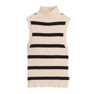 Womens/Ladies Tulip High-Neck Sleeveless Crop Top