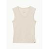 Budhi Mudra Women Essential V sleeVeless Bone White B61002atn51 V08