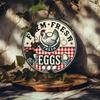 Vintage Farm Fresh Eggs Metal Tin Sign 8x8 Inch Retro Kitchen Wall Decor Home Bar Cafe Art