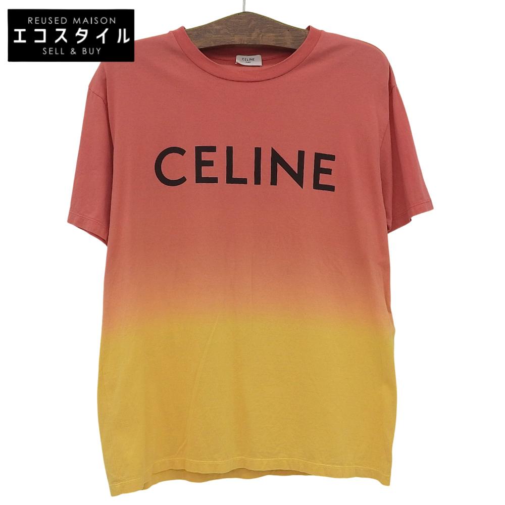 Celine Men's Gradient Logo T-Shirt, Multicolor, XS, 2X681731Y Tops XS multicolorUsed