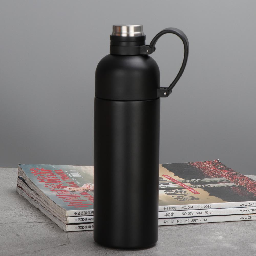 Thermos Cup Ladies High Appearance Level Student Compact Stainless Steel Delicate Portable Water Cup Straw Cup