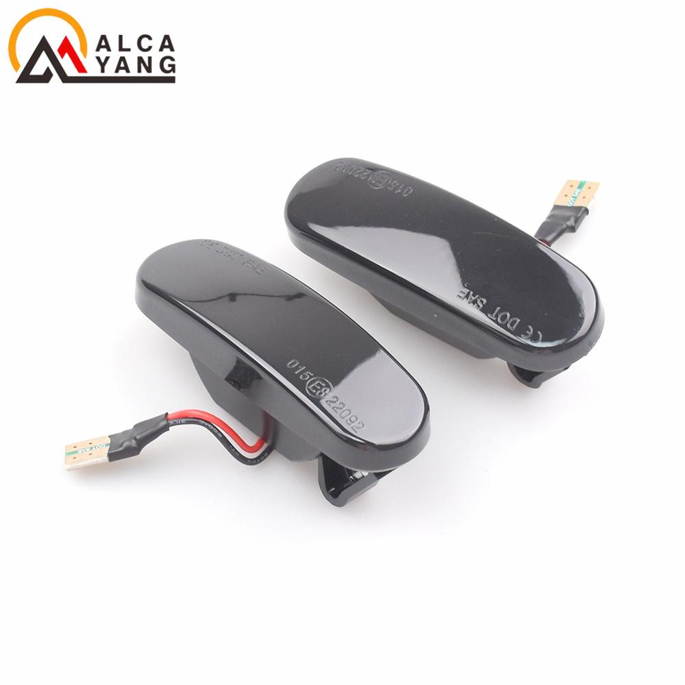 2 ks pro Fiat Panda 169 Grande Punto Včetně. Evo Doblo Fiorino Linea Idea Dynamic LED boční obrysové světlo opakovač