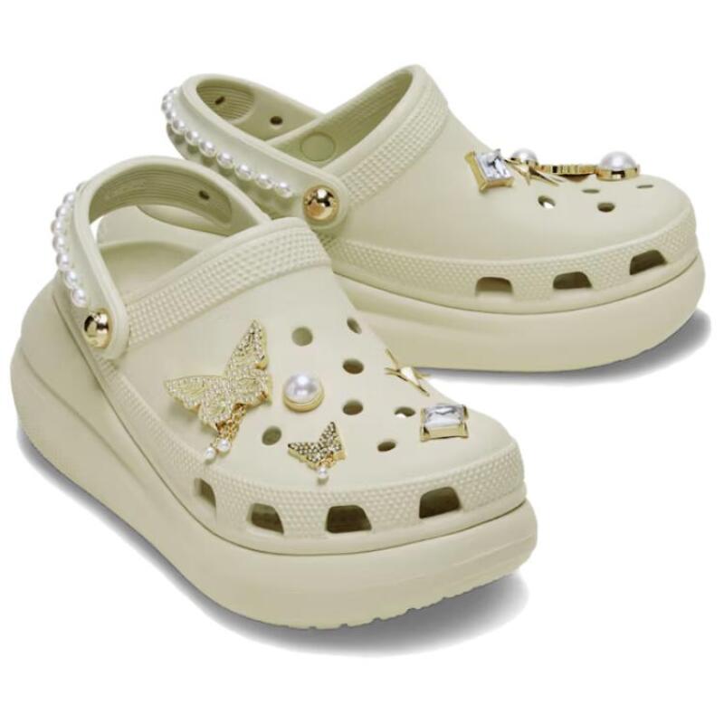 Crocs Casual Fashion Hole Shoes Women's Apricot