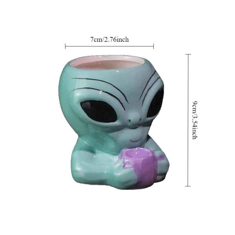 

Alien-shaped TIKI Cup Creative Ceramic Tiki Cup Hawaiian-style American Personalized Cocktail Cup Pipe Cup Cocktail Cup Decor